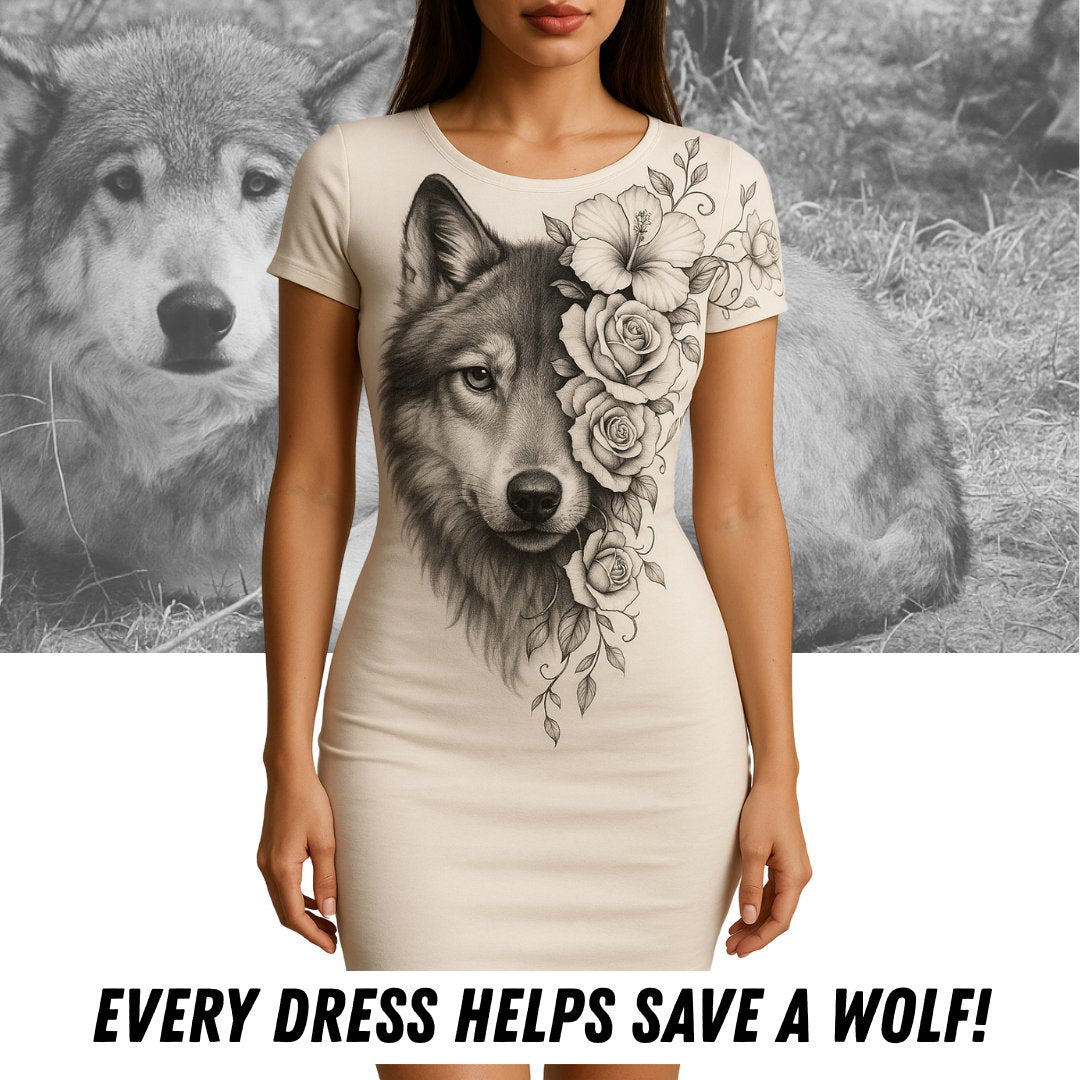 Wolf Mission Summer Dress For Women