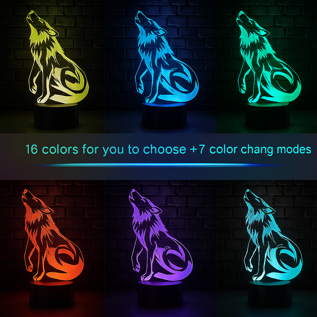 Wolf Mission Lamp
