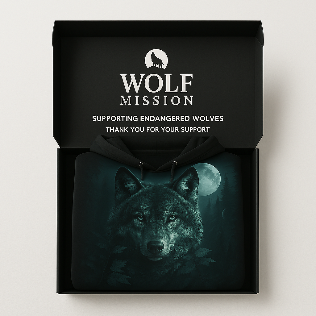 Midnight Moon Wolf Hoodie