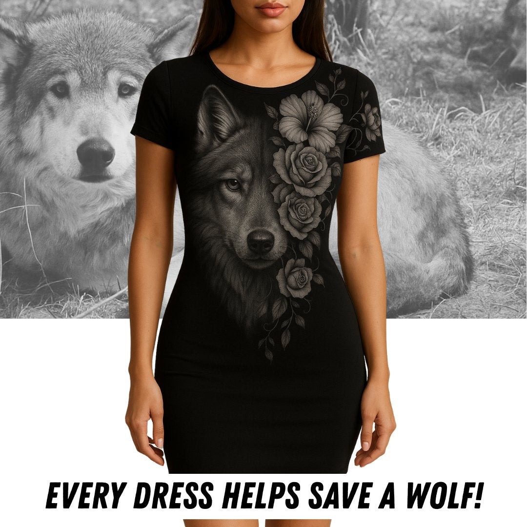 Wolf Mission Summer Dress For Women