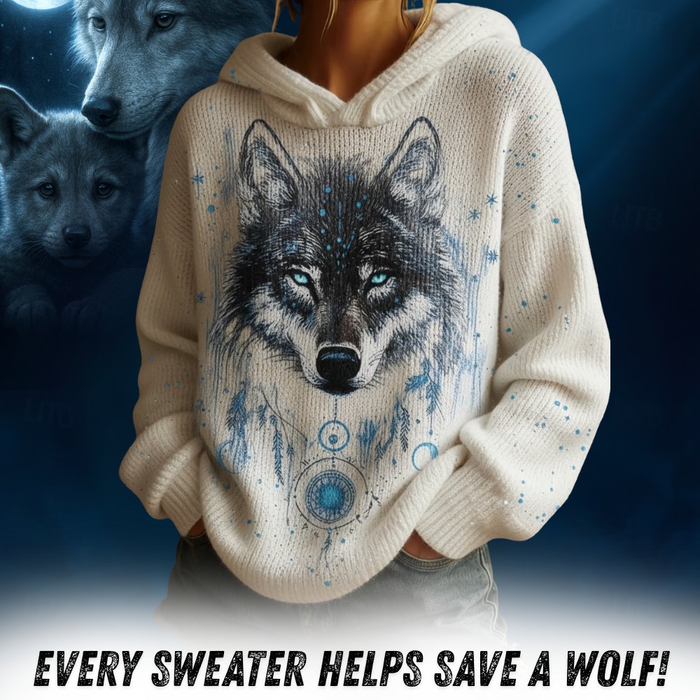 Wolf Mission Signature Knit Sweater