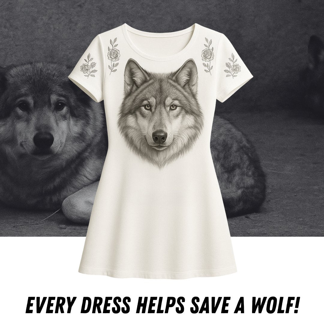 Wolf Mission Flower Dress