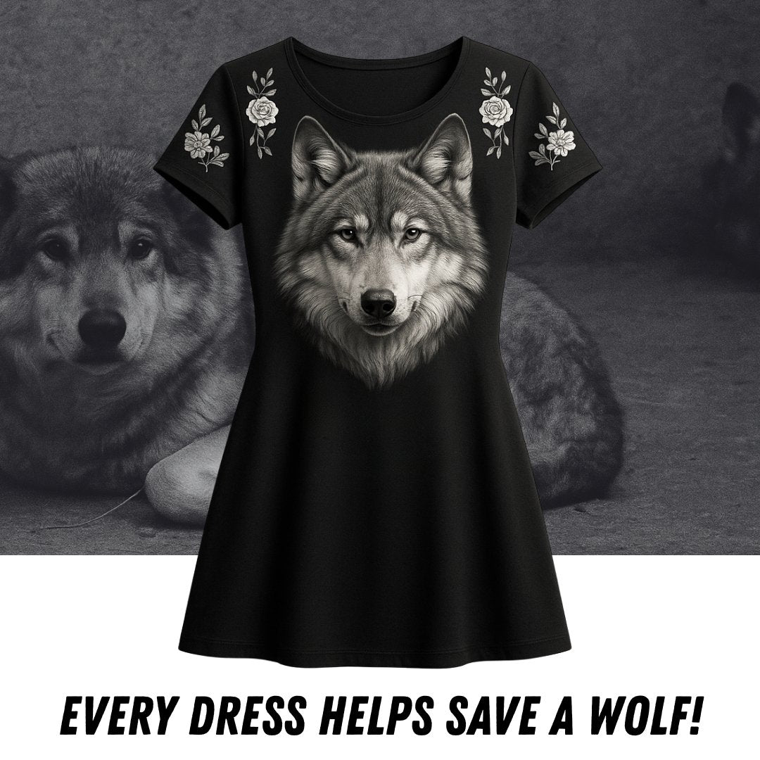Wolf Mission Flower Dress