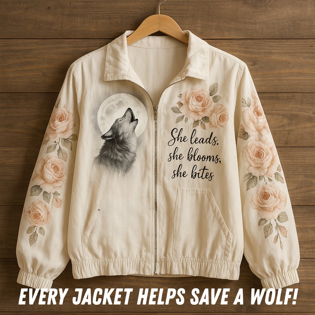 She Leads, She Blooms, She Bites | Wolf Summer Jacket