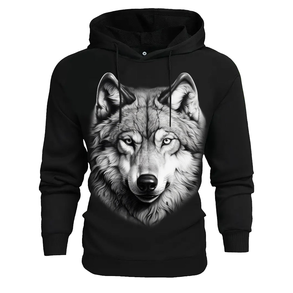 Alpha Gaze Wolf Hoodie – Wolf Mission