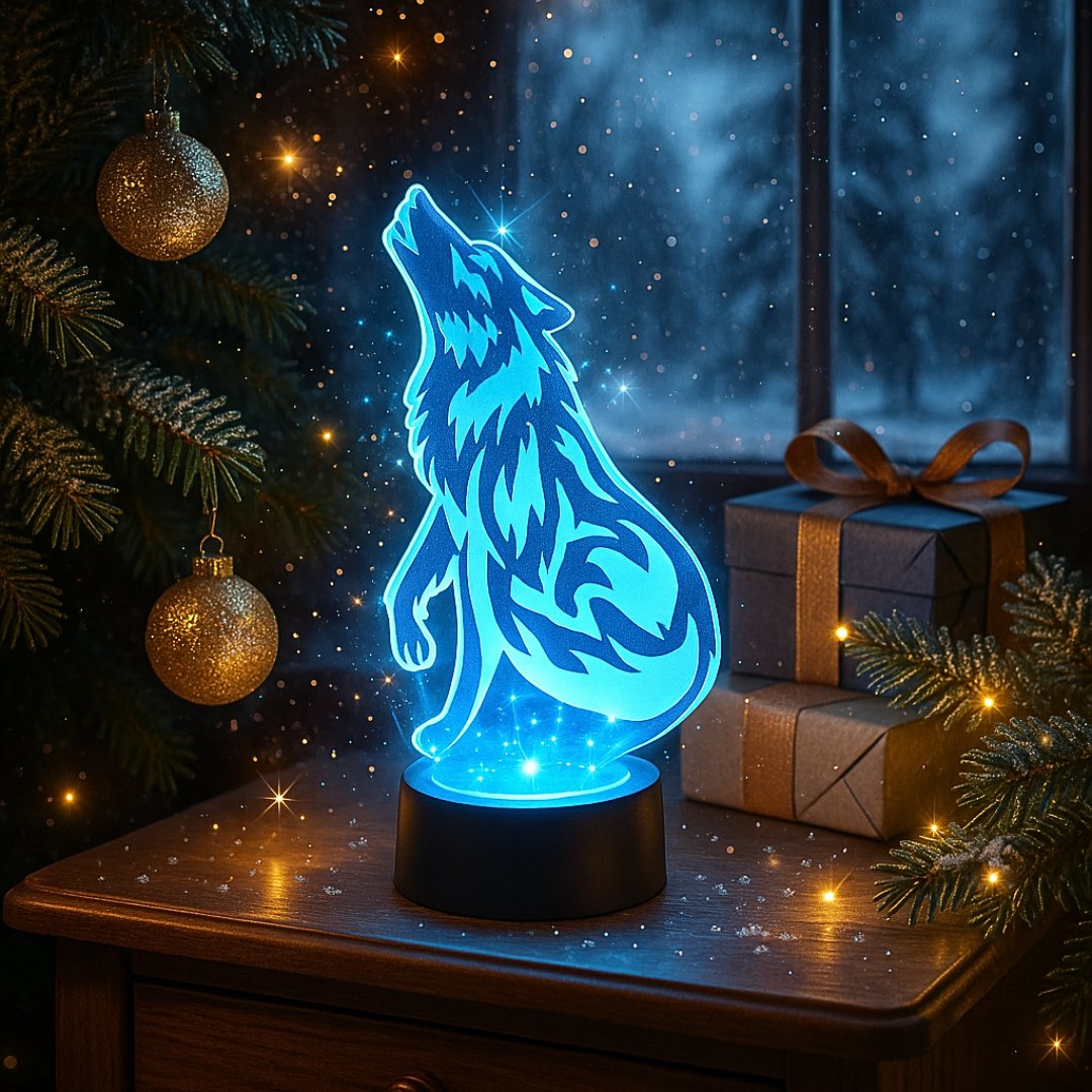 Wolf Mission Lamp