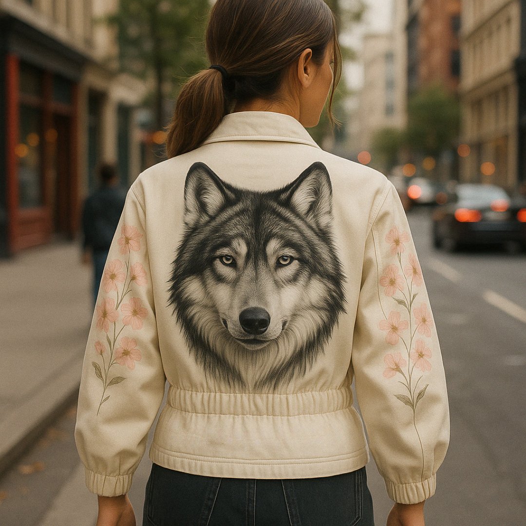 Floral Wolf Summer Jacket