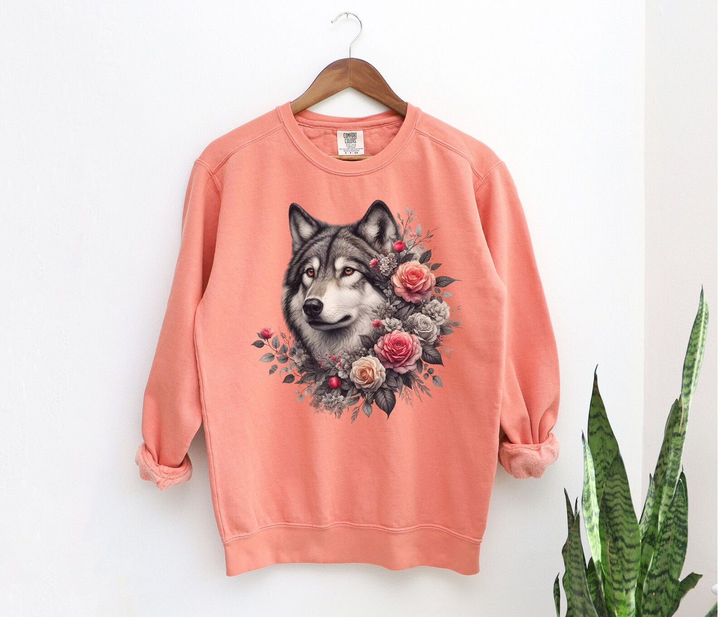 Floral Wolf Sweatshirt