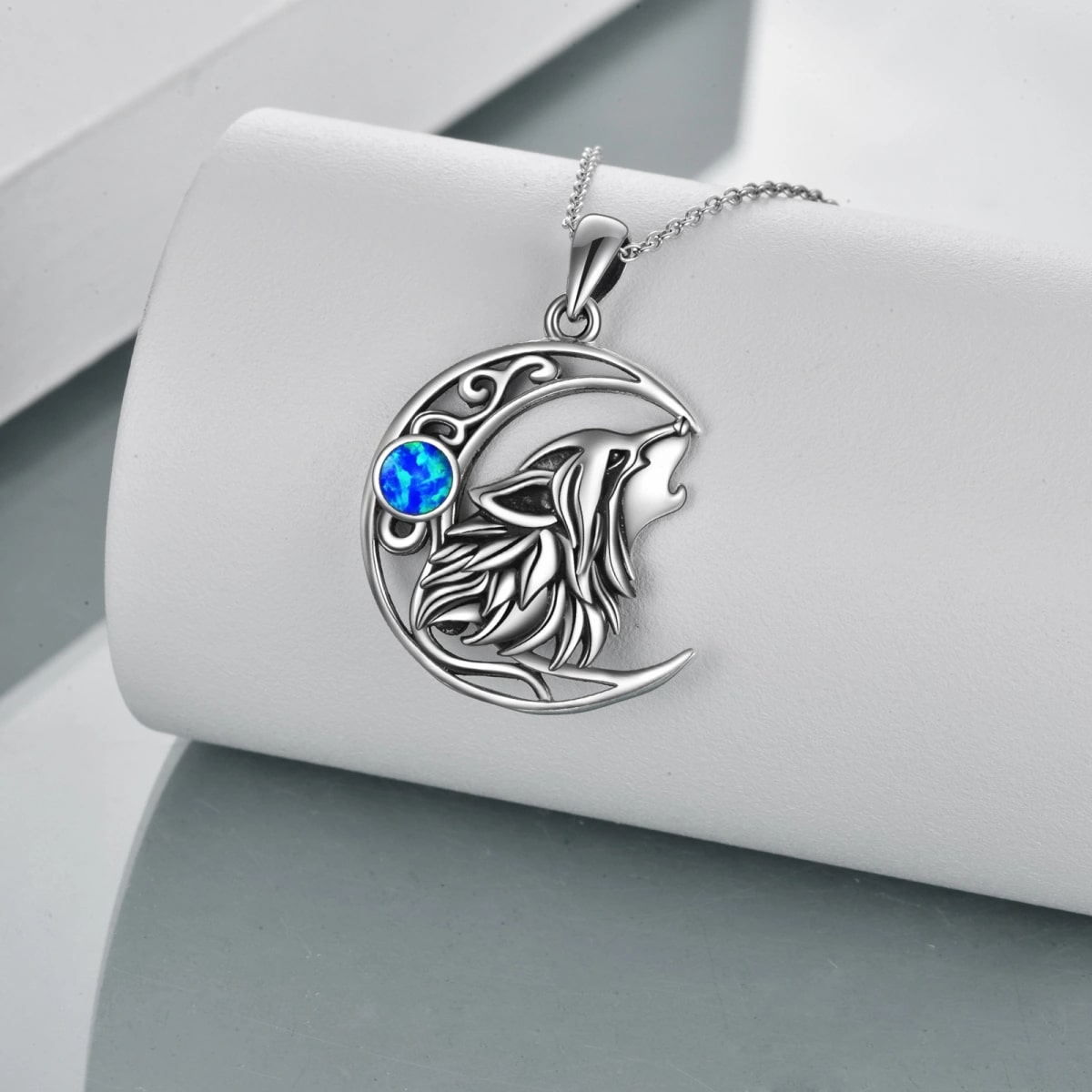 Wolf Necklace (925 Sterling Silver)