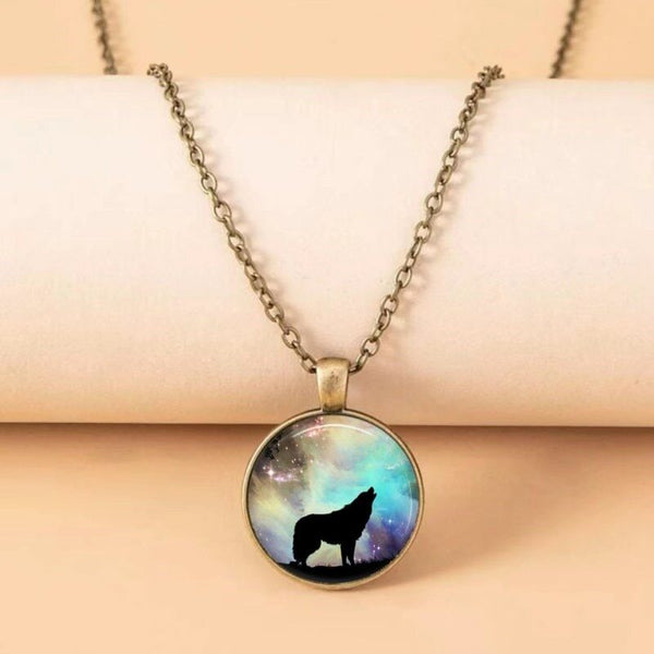 Howl At The Moon Glass Necklace