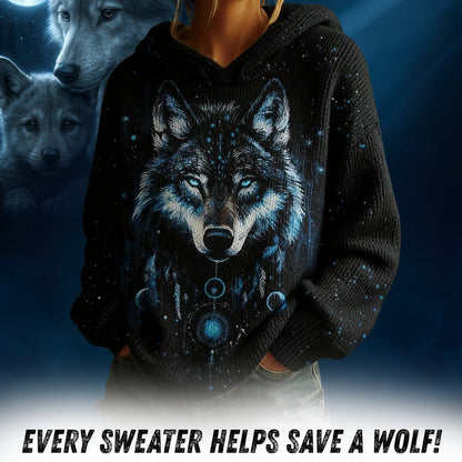 Wolf Mission Signature Knit Sweater