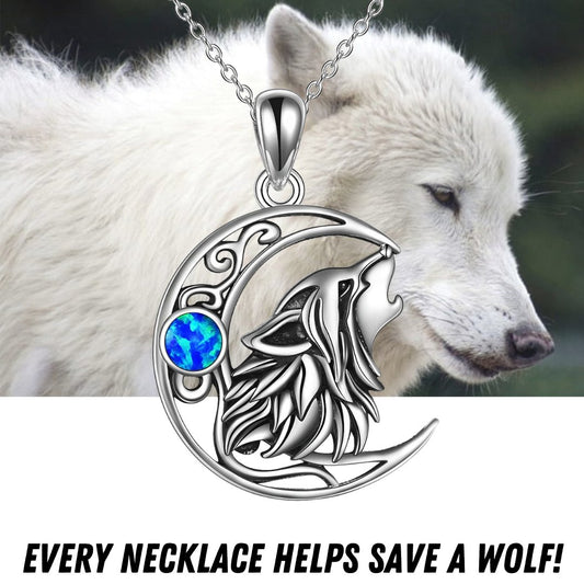 Wolf Necklace (925 Sterling Silver)