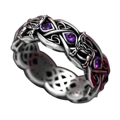 Wolf Mission Amethyst Ring
