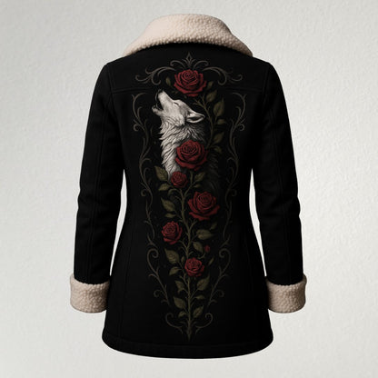 Women's Wolf Rose Winter Coat