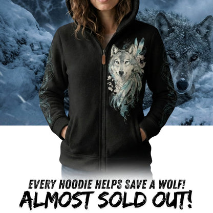 Women's Wolf Mission Fleece Hoodie
