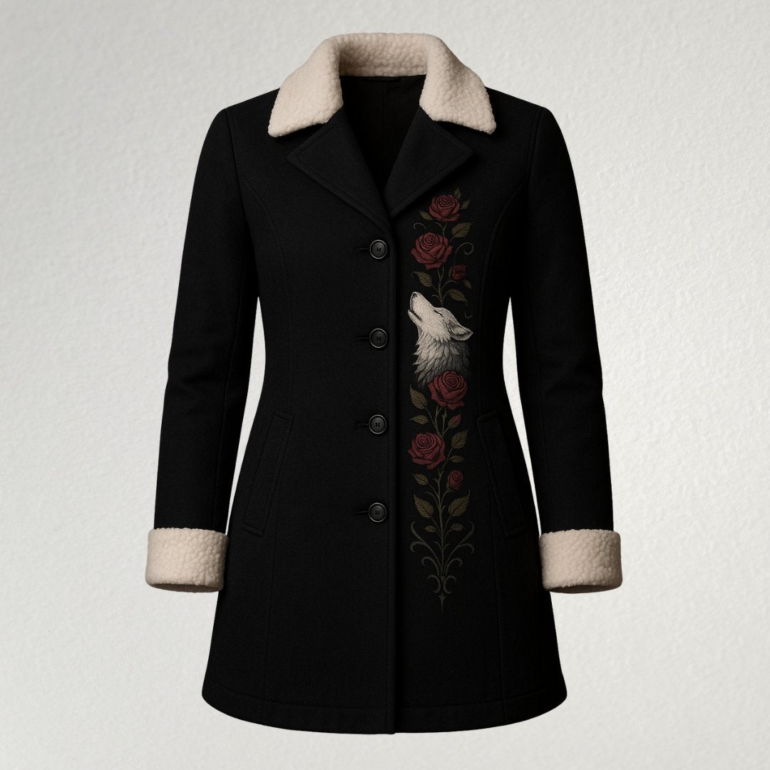 Women's Wolf Rose Winter Coat