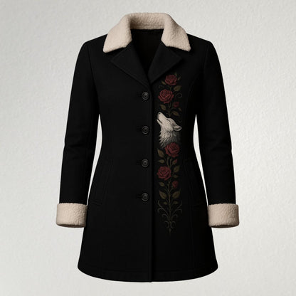 Women's Wolf Rose Winter Coat