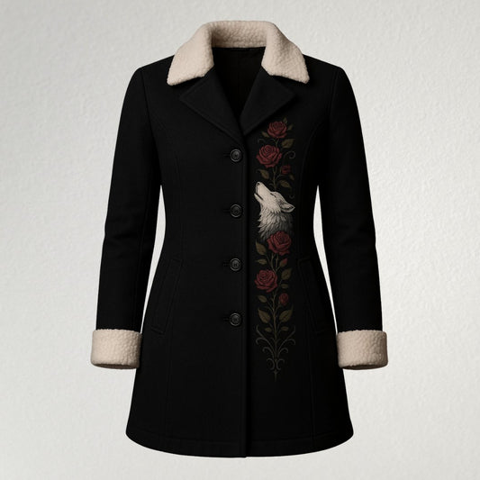 Women's Wolf Rose Winter Coat