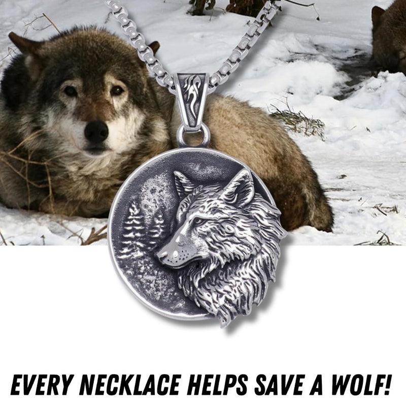 Wolf Mission Silver Necklace