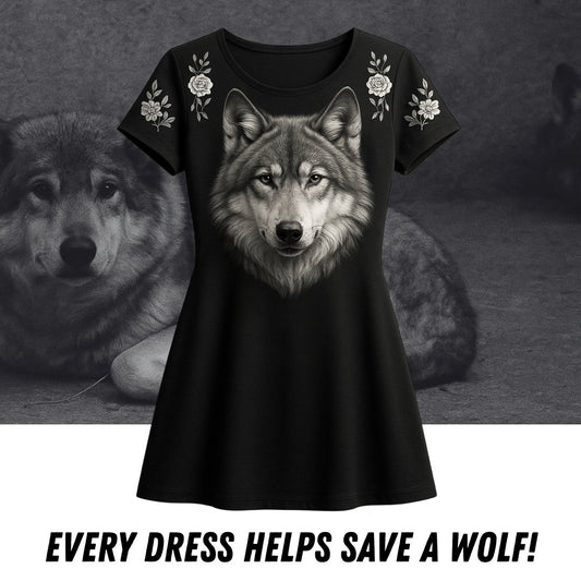 Wolf Mission Flower Dress