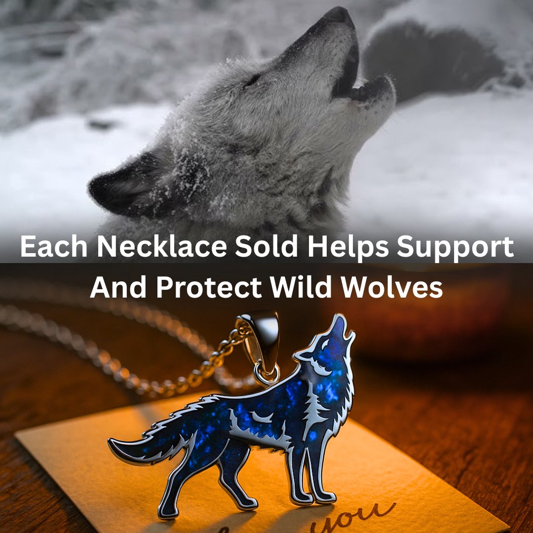 Wolf Mission Necklace - Every Purchase Helps Save A Wolf (Limited Edition)