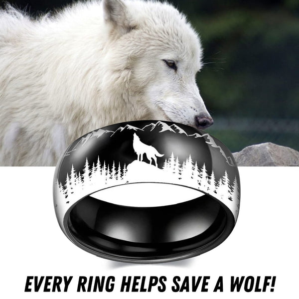 Save A Wolf Ring