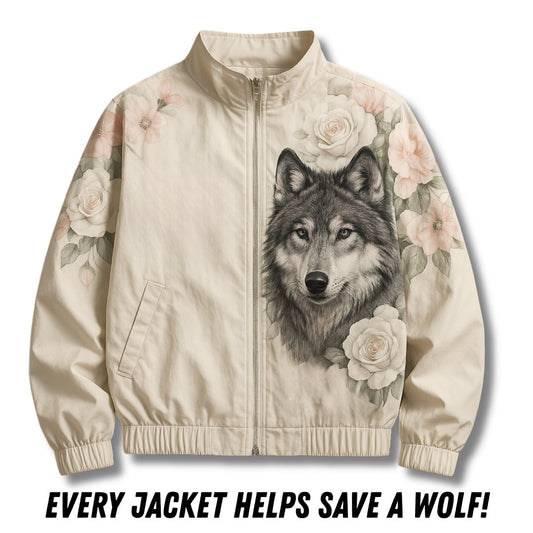 Wolf Flower Summer Jacket