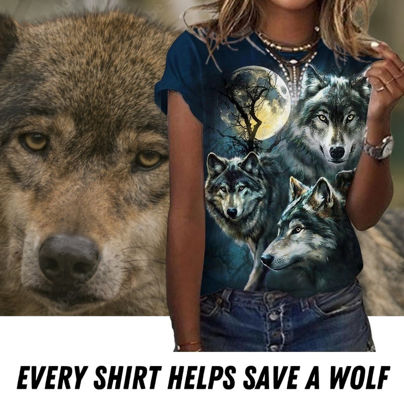 Wolf Mission T-Shirt For Women