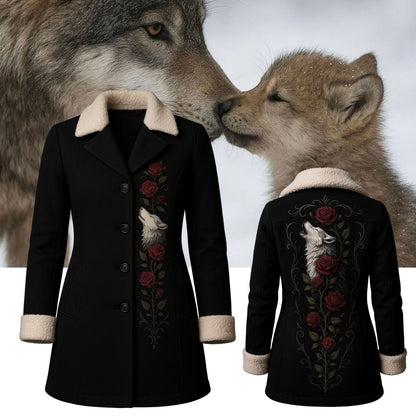 Women's Wolf Rose Winter Coat