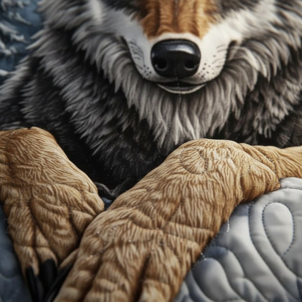WolfMission Quilted Sofa Blanket