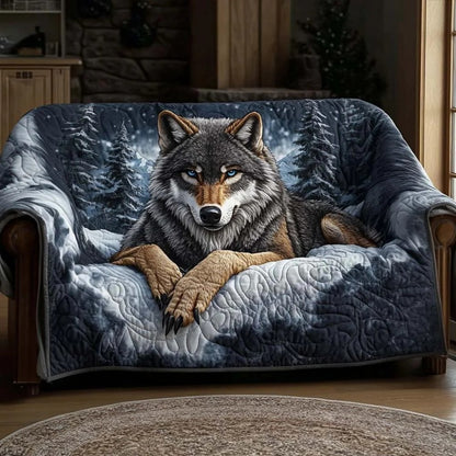 WolfMission Quilted Sofa Blanket