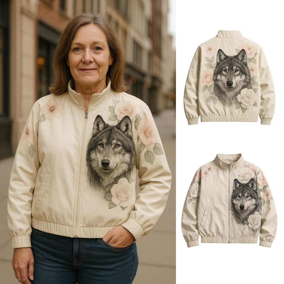 Wolf Flower Summer Jacket