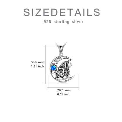 Wolf Necklace (925 Sterling Silver)