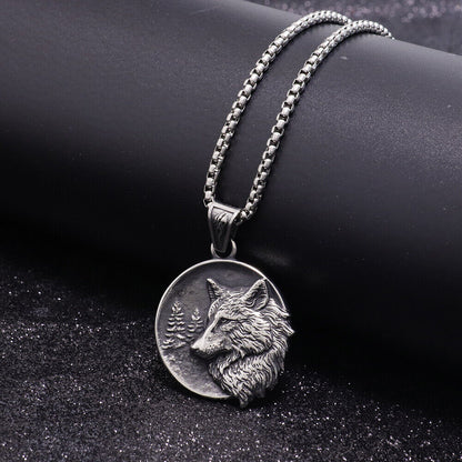 Wolf Mission Silver Necklace