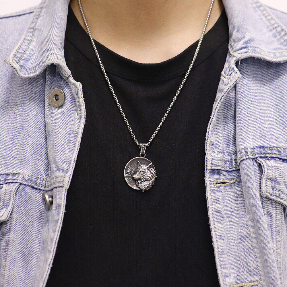 Wolf Mission Silver Necklace