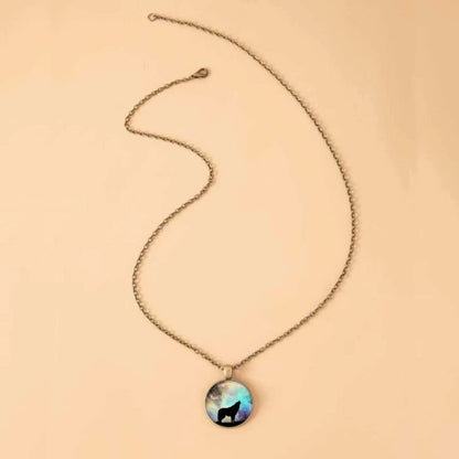 Howl At The Moon Glass Necklace