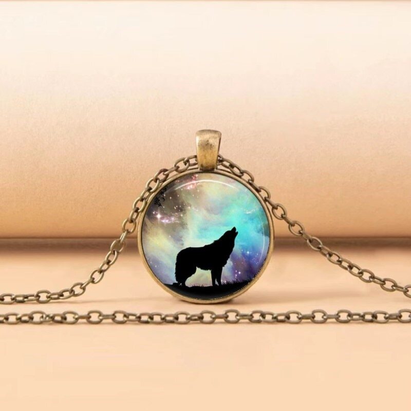 Howl At The Moon Glass Necklace
