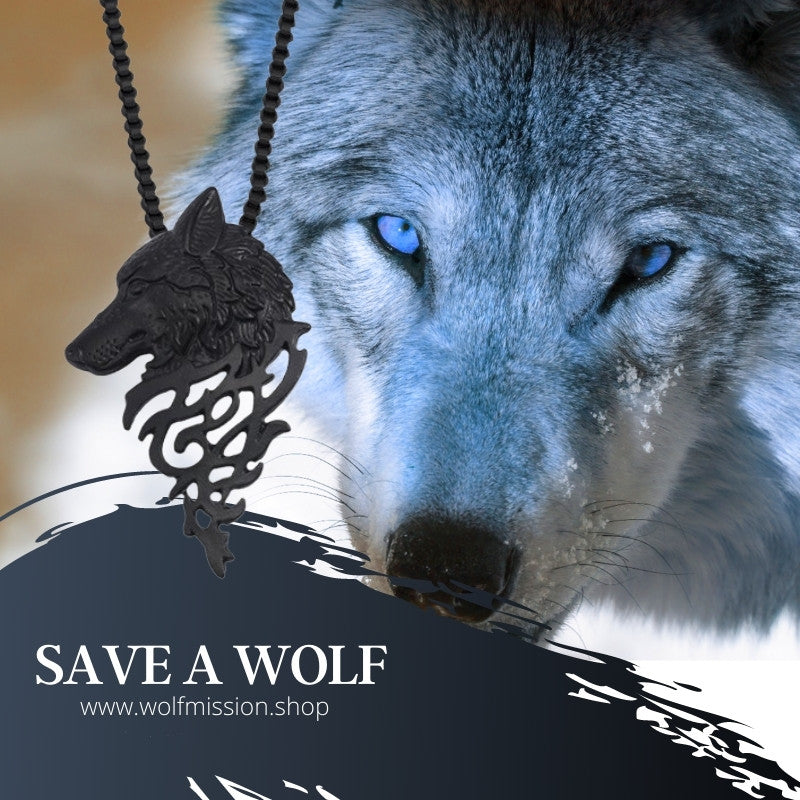 "Save A Wolf" Necklace