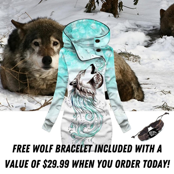 Women's Wolf Coat For Spring