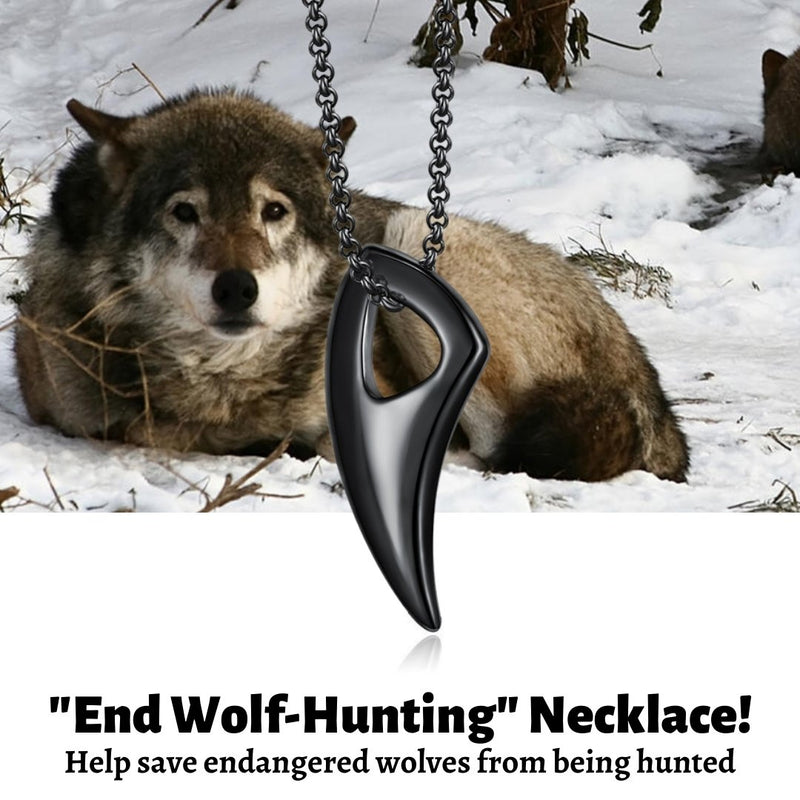 "End Wolf Hunting" Necklace