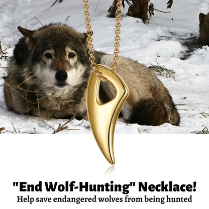"End Wolf Hunting" Necklace