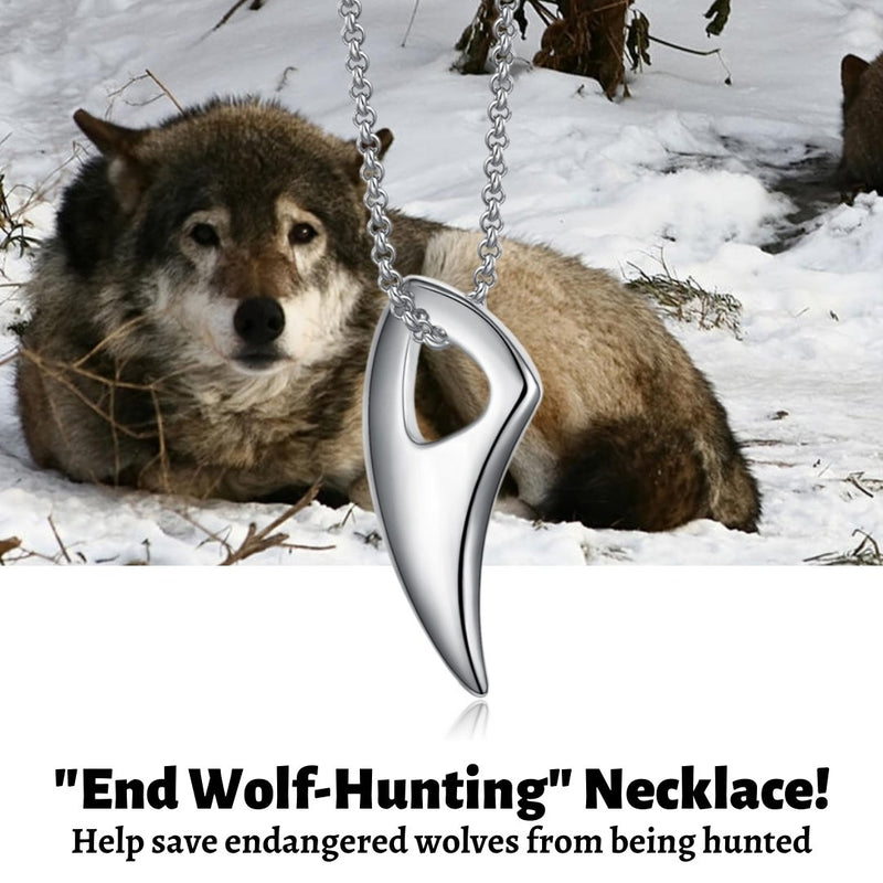 "End Wolf Hunting" Necklace