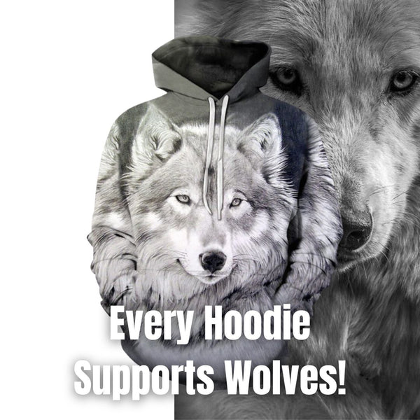 Wolf Mission Hoodie - Every Hoodie Supports Wolves