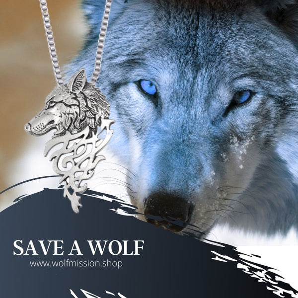 "Save A Wolf" Necklace