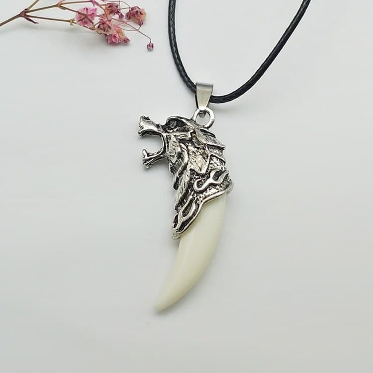 Wolf Lucky Charm Tooth Necklace