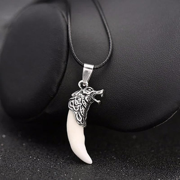 Wolf Lucky Charm Tooth Necklace